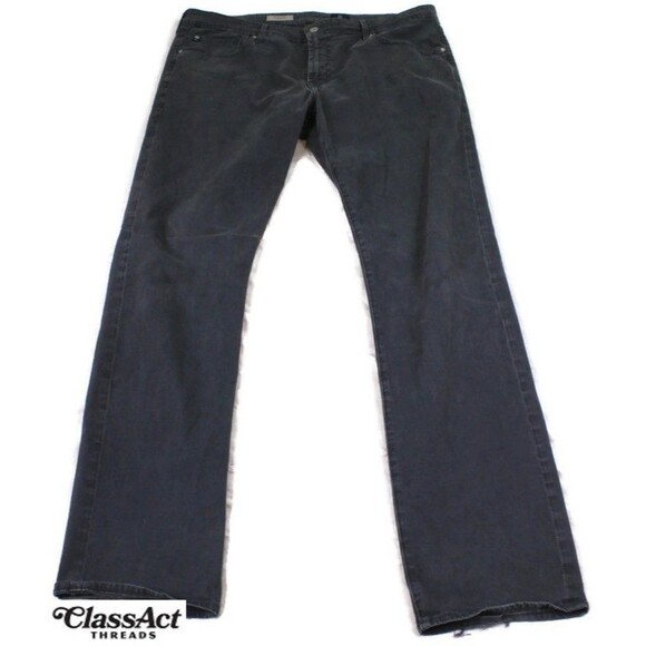 AG Adriano Goldschmied Pants Gray The Graduate Tailored Leg Stretch 38 X 34 - Picture 6 of 7